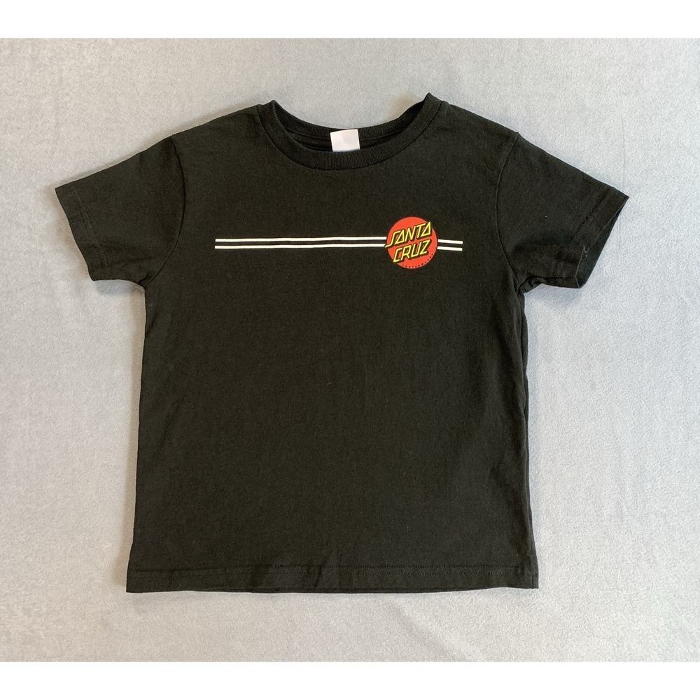 Santa Cruz Skateboards Black T-shirt Children's Kids Size 5-6